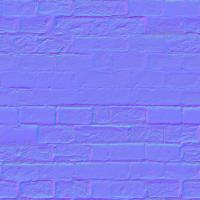 seamless wall bricks normal map 0010
